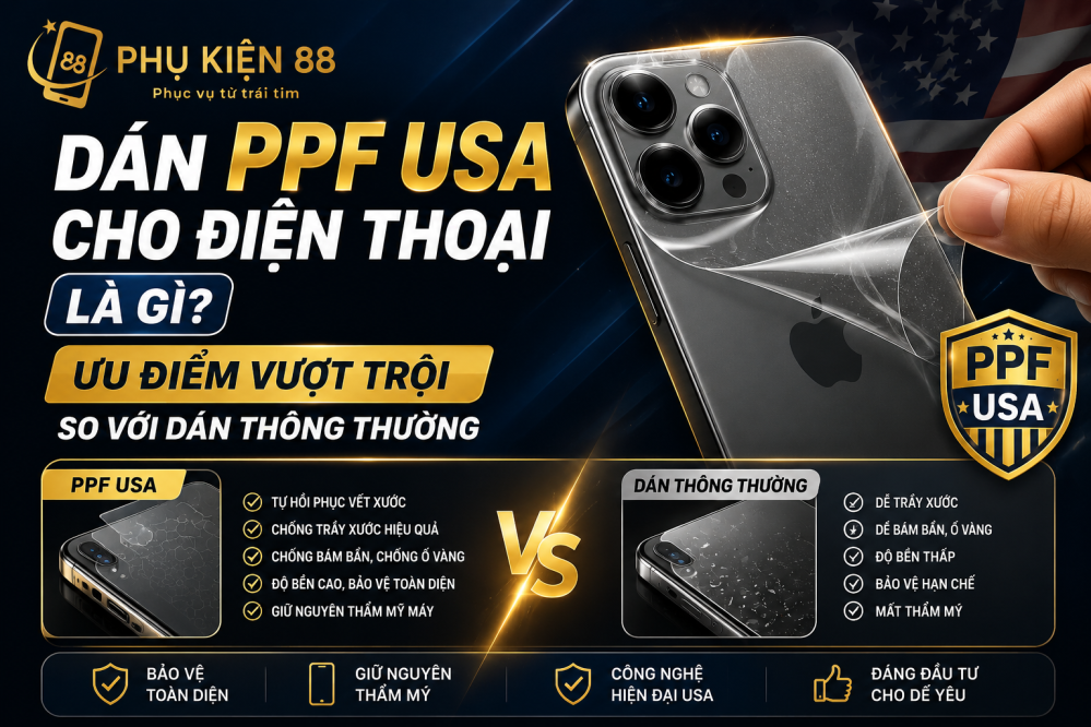 Dán PPF USA cho điện thoại là gì? Ưu điểm vượt trội cần biết