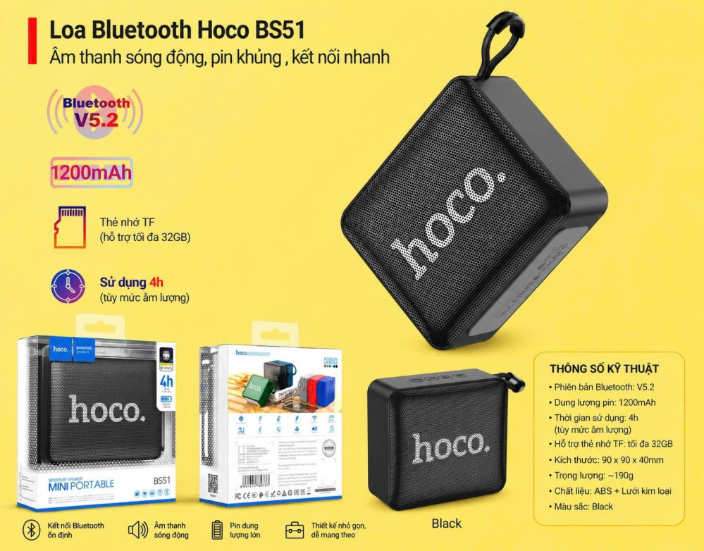 LOA BLUETOOTH HOCO BS51