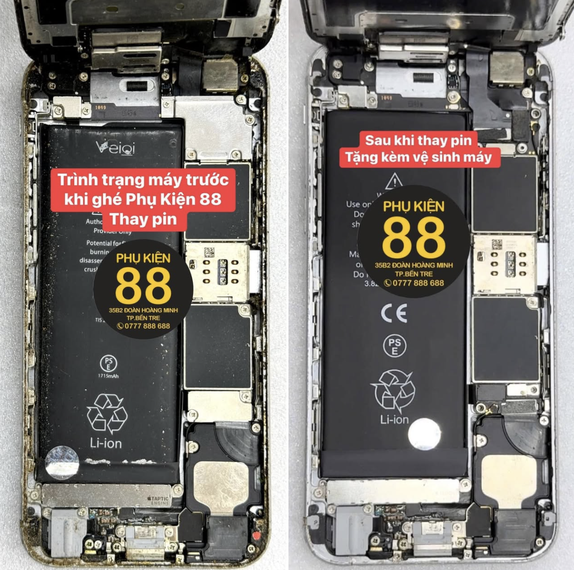 Thay pin điện thoại